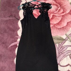 Elegant Black Lace Dress